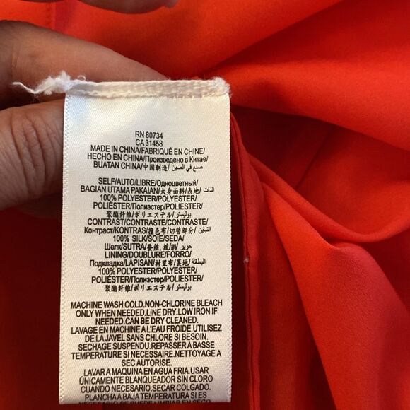 BCBG Maxazria coral color maxi dress, size 8 - Picture 10 of 10